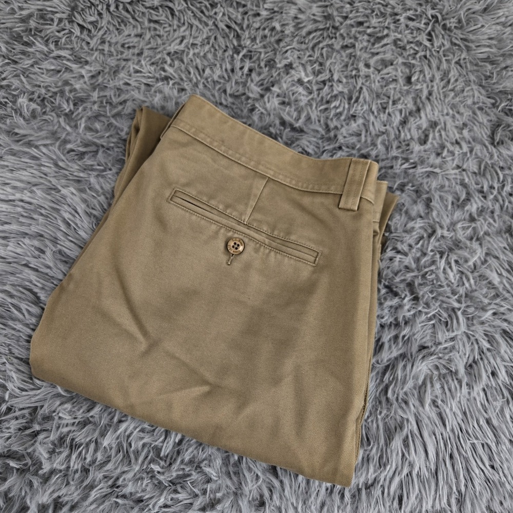 L.L. Bean 275328 Mens 34x34 (34x33) Brown Classic it Straight‎ Leg Cargo Pants